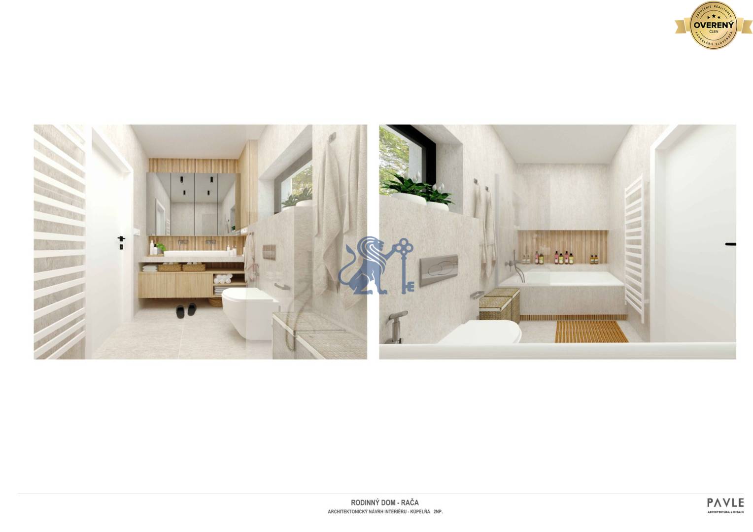 Vizualizácia | kúpeľňa na poschodí