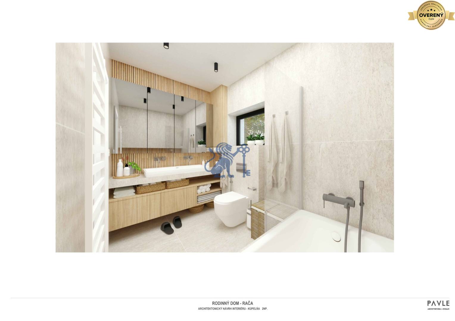 Vizualizácia | kúpeľňa na poschodí
