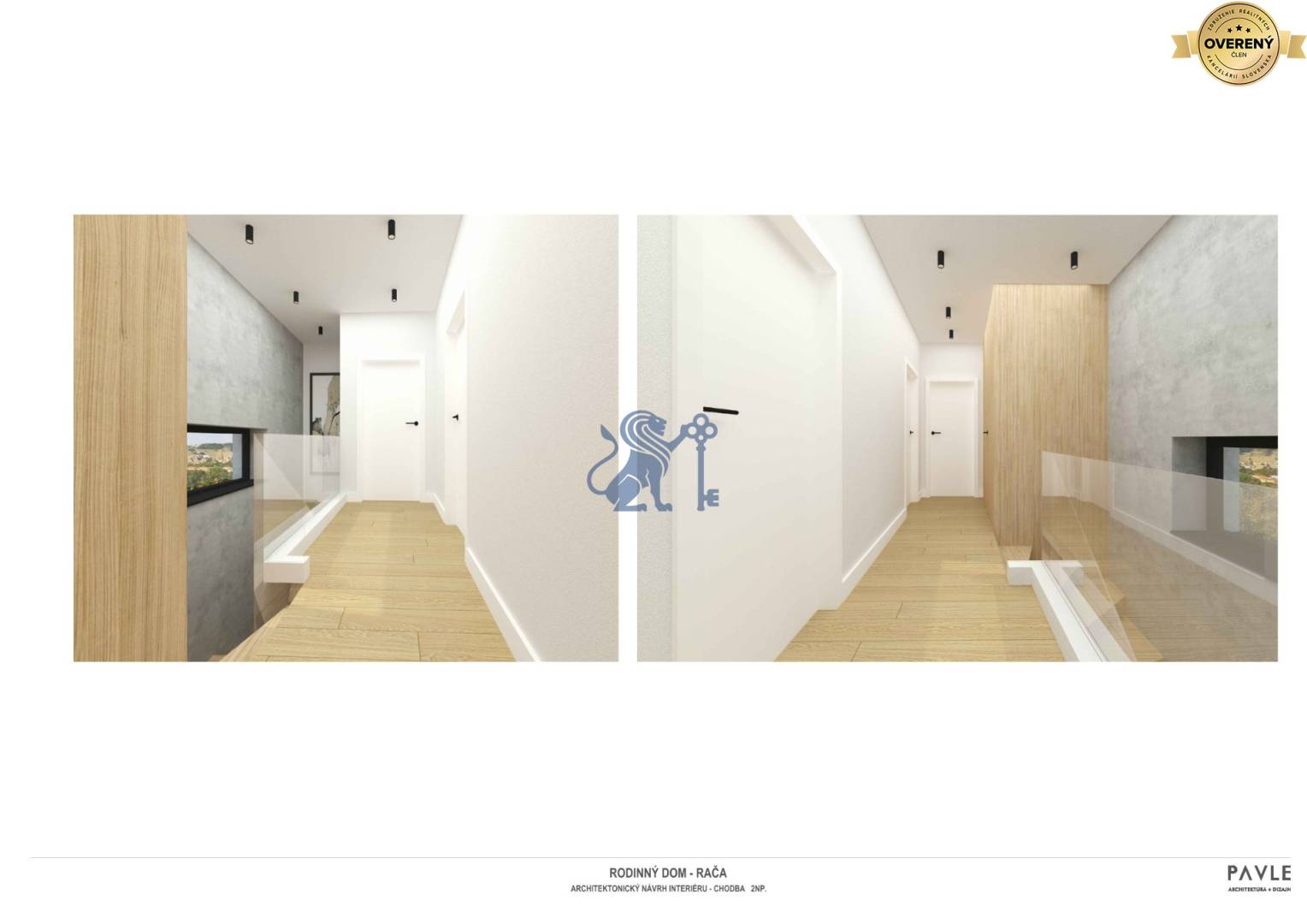 Vizualizácia | chodba na 1.p