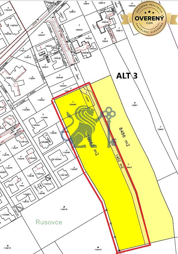 GRAVITAS | Pozemok Rusovce ALT 3