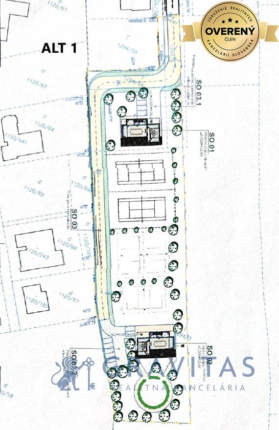 GRAVITAS | Pozemok Rusovce ALT 1 štúdia