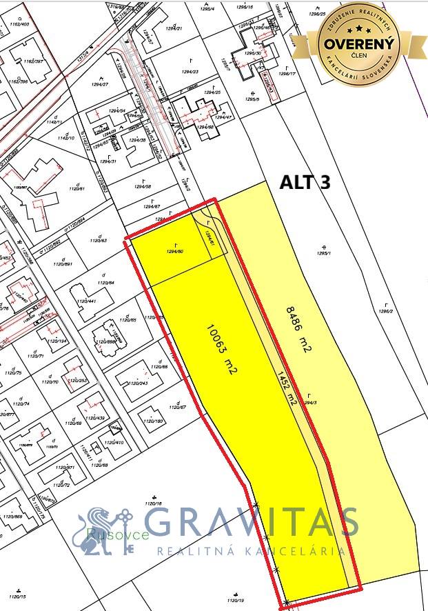 GRAVITAS | Pozemok Rusovce ALT 3
