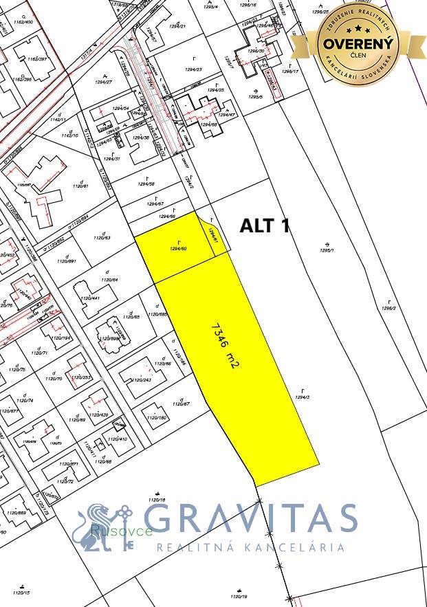 GRAVITAS | Pozemok Rusovce ALT 1