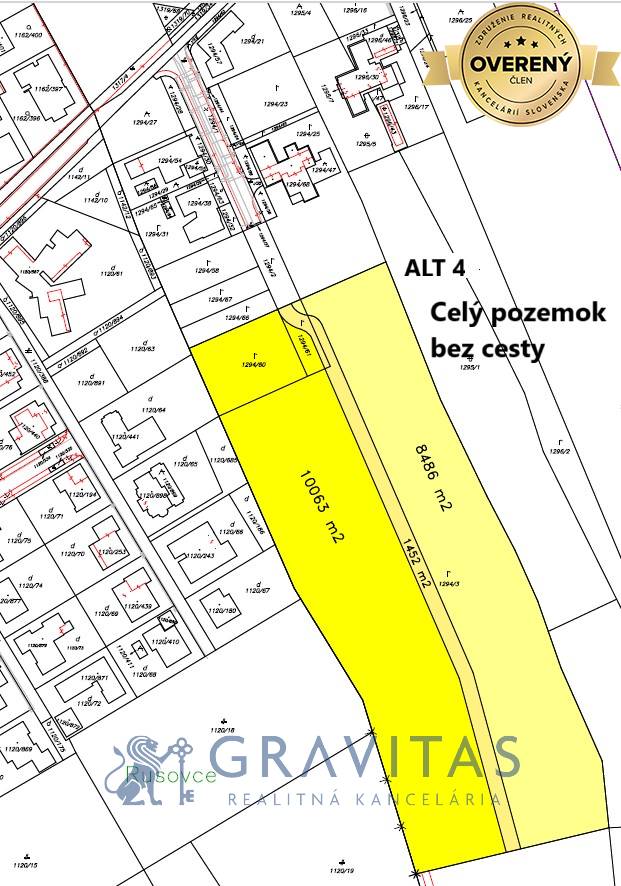 GRAVITAS | Pozemok Rusovce ALT 4