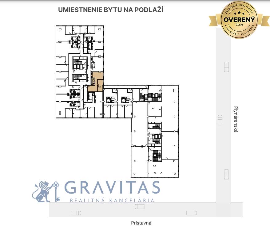 Umiestnie ateliéru v BD a na poschodí