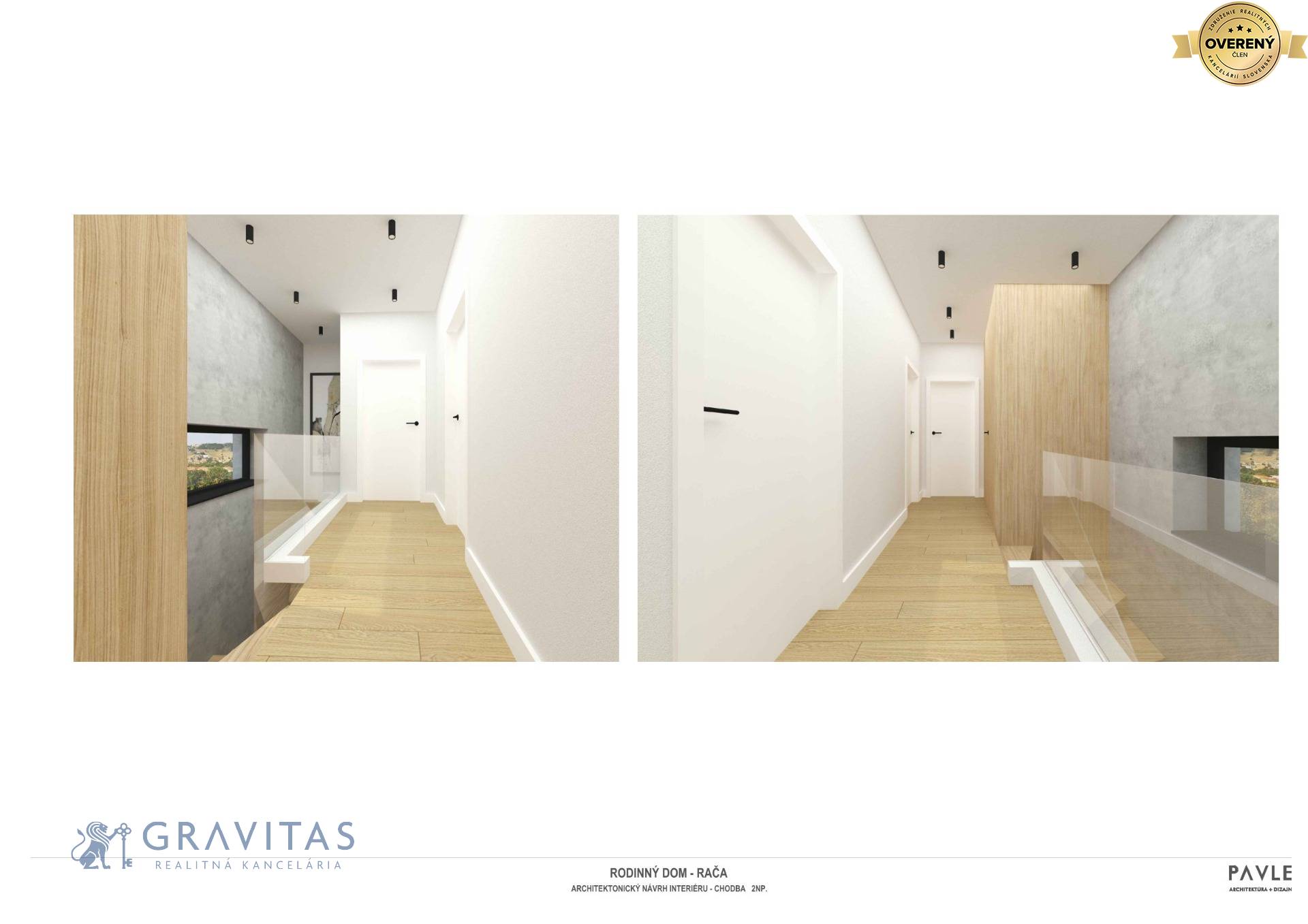 Vizualizácia | chodba na 1.p