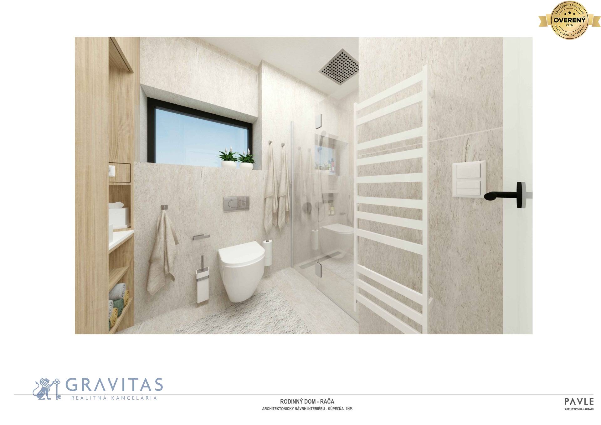 Vizualizácia | kúpeľňa na prízemí