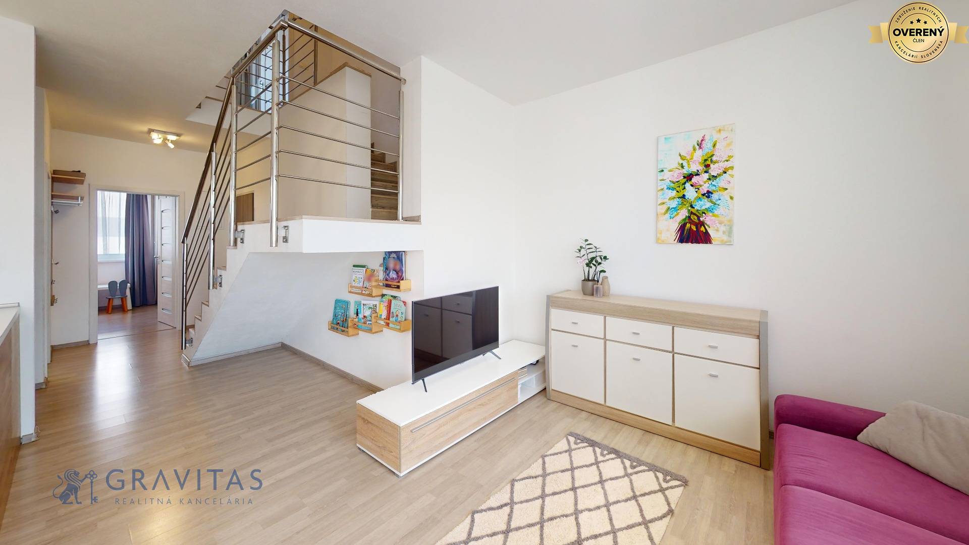 Predaj-4-izbovy-Byt-Stupava-obývačka-mezonet